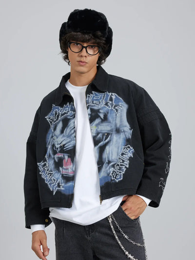 Chaqueta Pantera con Purpurina-357