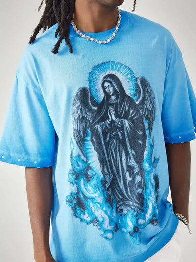 Camiseta Nuestra Señora de la Llama Azul-185