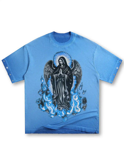 Camiseta Nuestra Señora de la Llama Azul-185