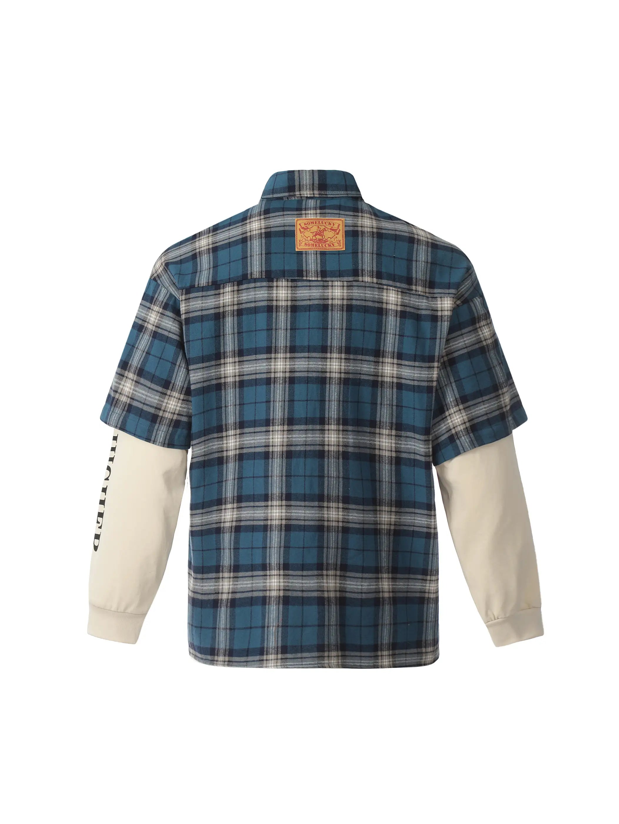 Layered Plaid Shirt-S1130