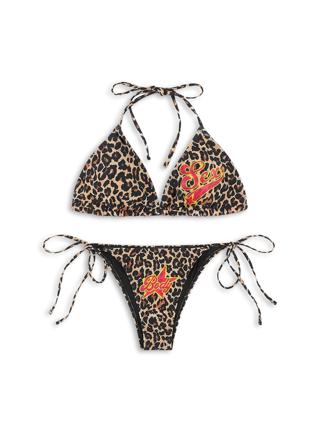 Leopard Sex Star Bikini Set-652