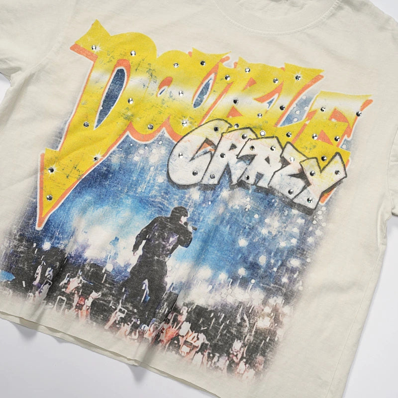Distressed Rockstar Faded Tee-617