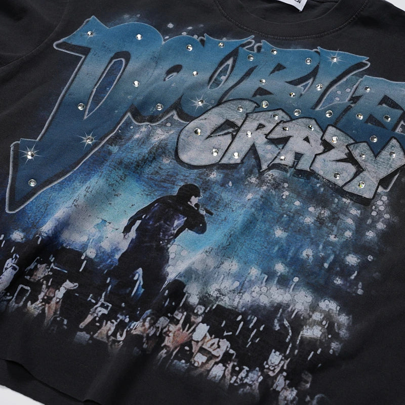 Distressed Rockstar Faded Tee-617