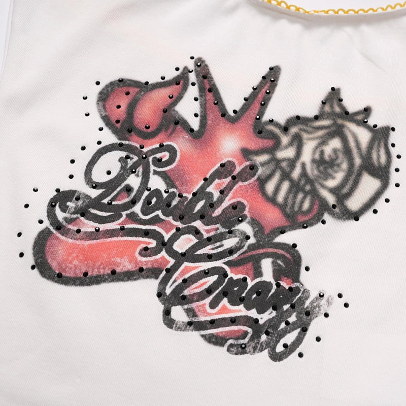 Rhinestone Skull Cami-700
