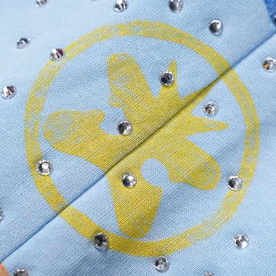 Faded Iced Out Layered Shorts-679