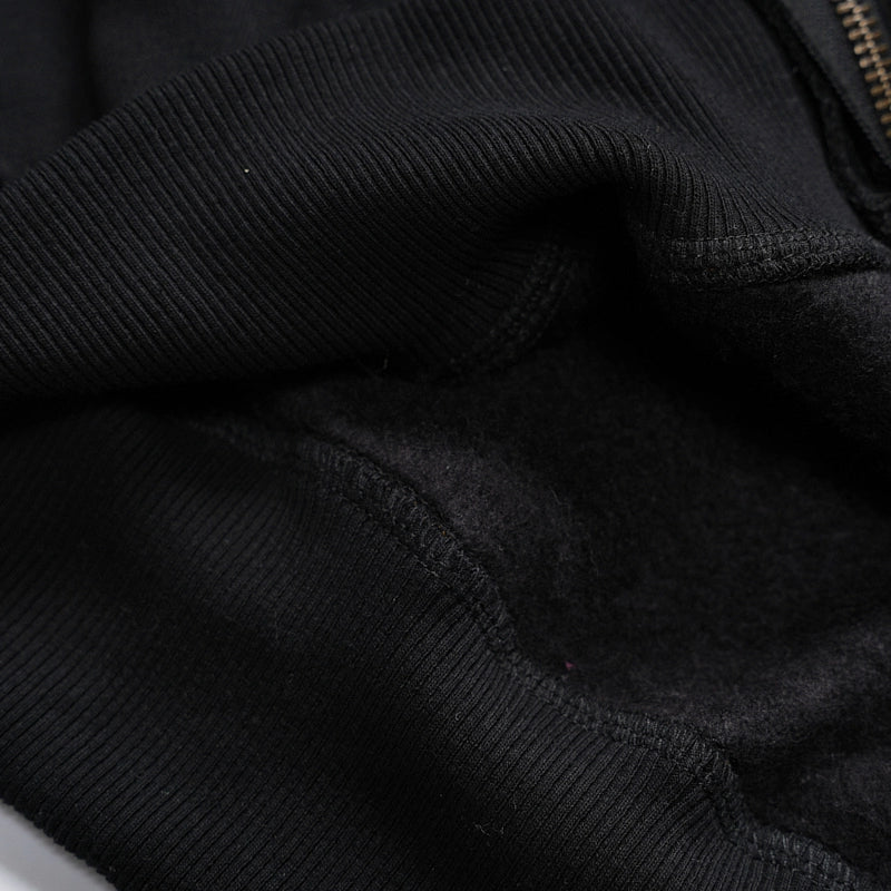 Faded Leopard Text Zip Hoodie-752