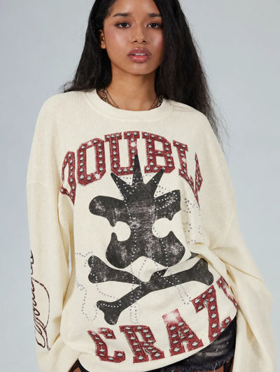 Dark Grunge Crossbones L/S-685