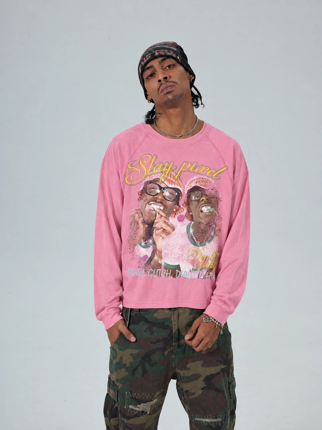 Iced Out Pixel Duo Sheer L/S-734