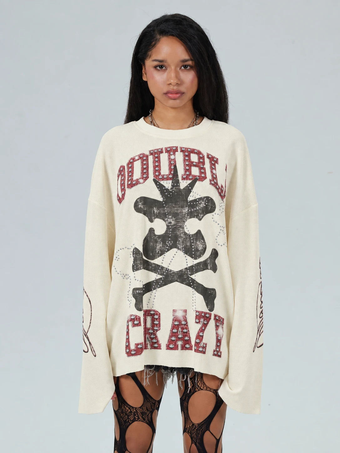 Dark Grunge Crossbones L/S-685