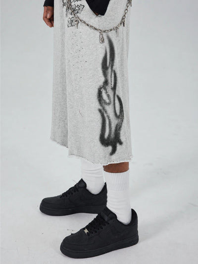 Shorts molletonnés Flamme Strass-645