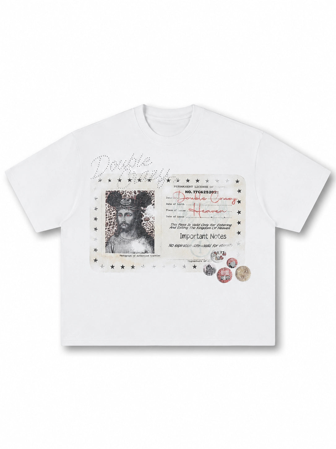 Vintage Boxy Iced Out ID Tee-430