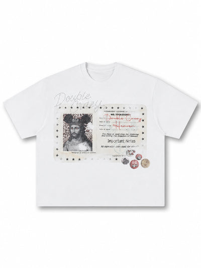 Vintage Boxy Iced Out ID Tee-430