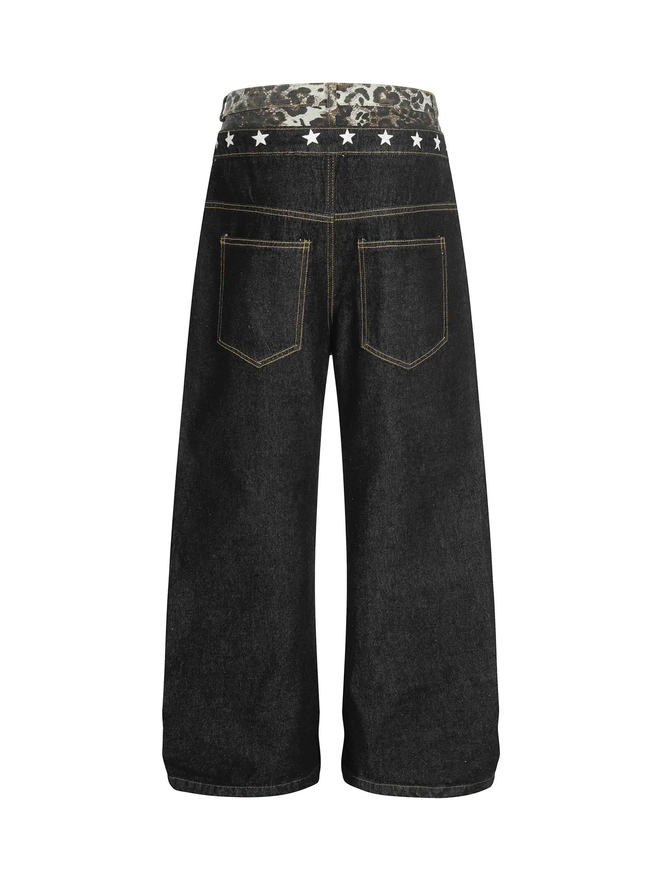 Layered Star Denim Jean-S1169