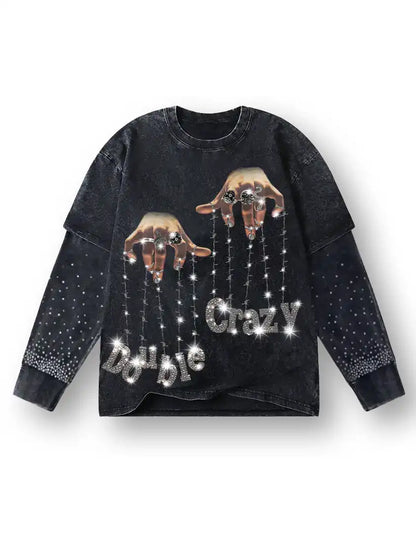 Hand Puppet Graphic Sweatshirt - 098