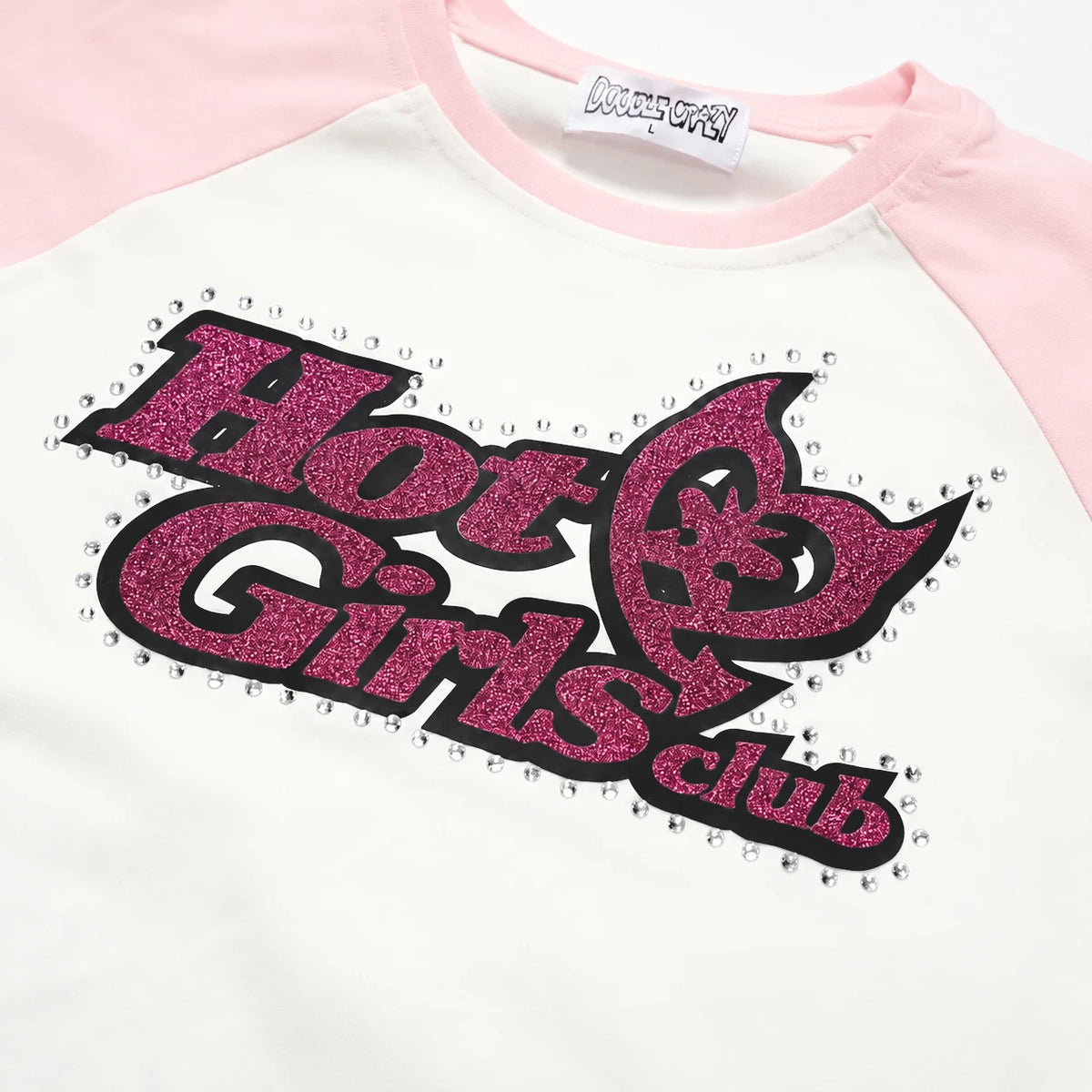 Contrast Hot Girls Raglan-710