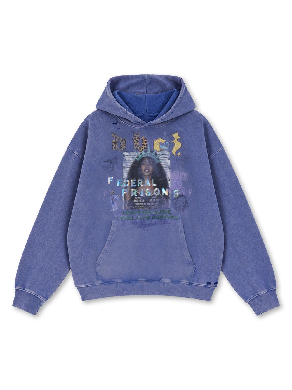 Sweat à capuche 400G Distressed Mugshot-785