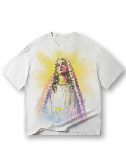 Virgin Mary Glow T-shirt-166