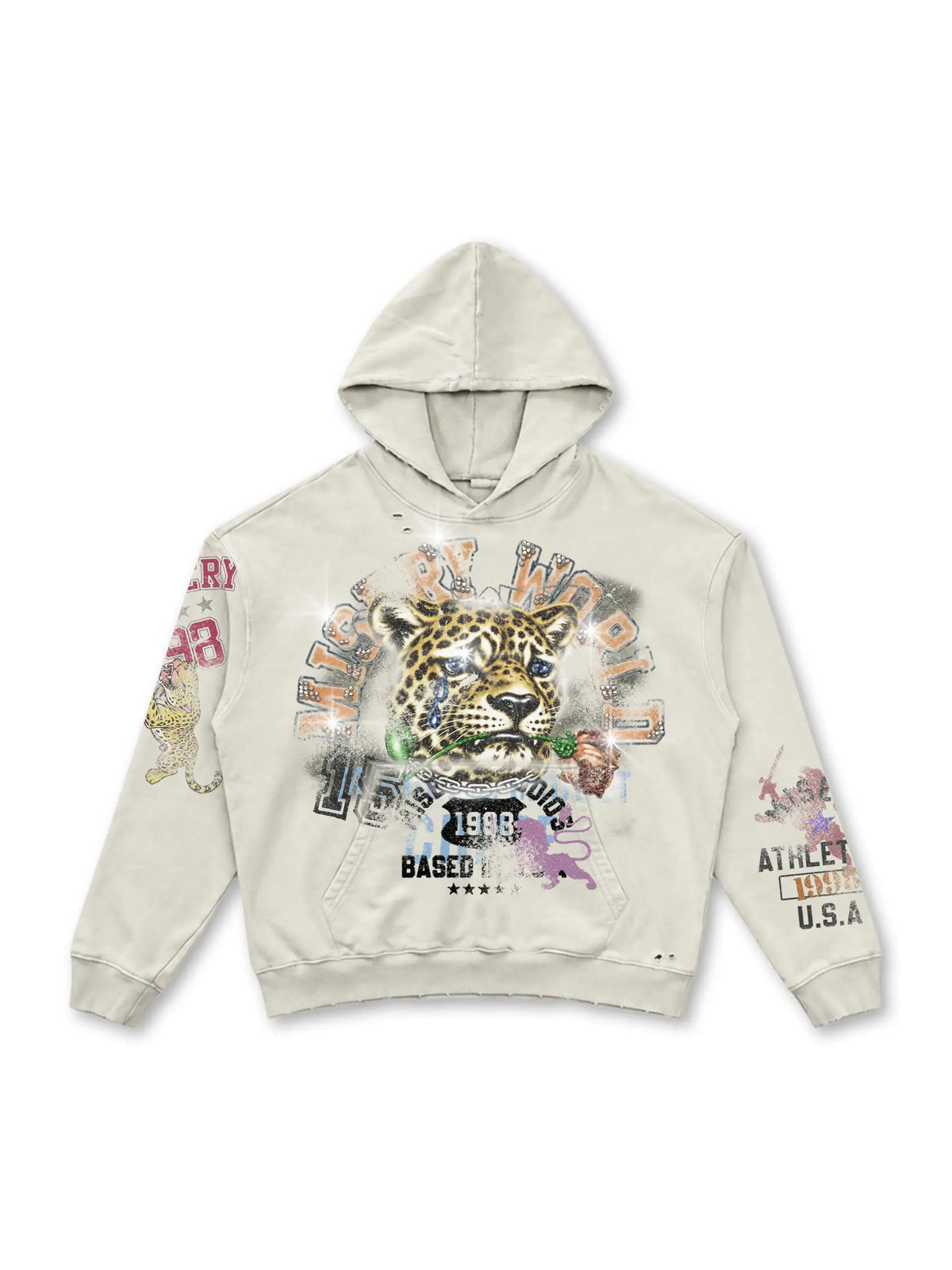 Misery Rose Leopard Hoodie-808