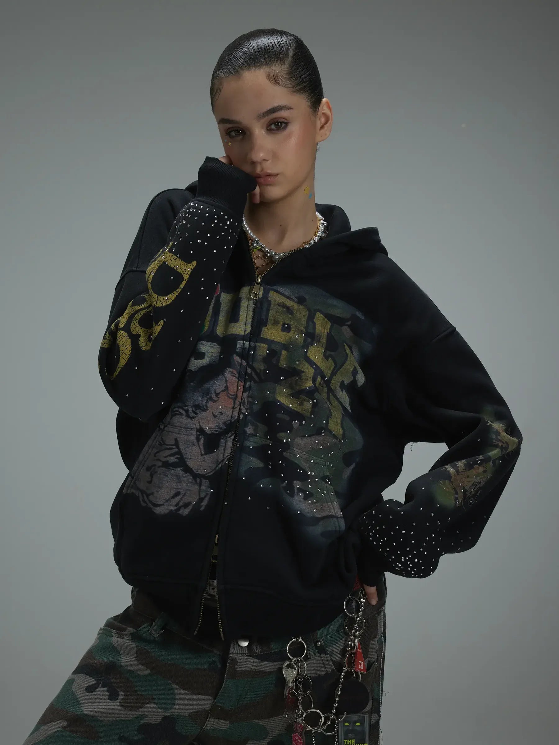 Royal Angel Zip Hoodie-415