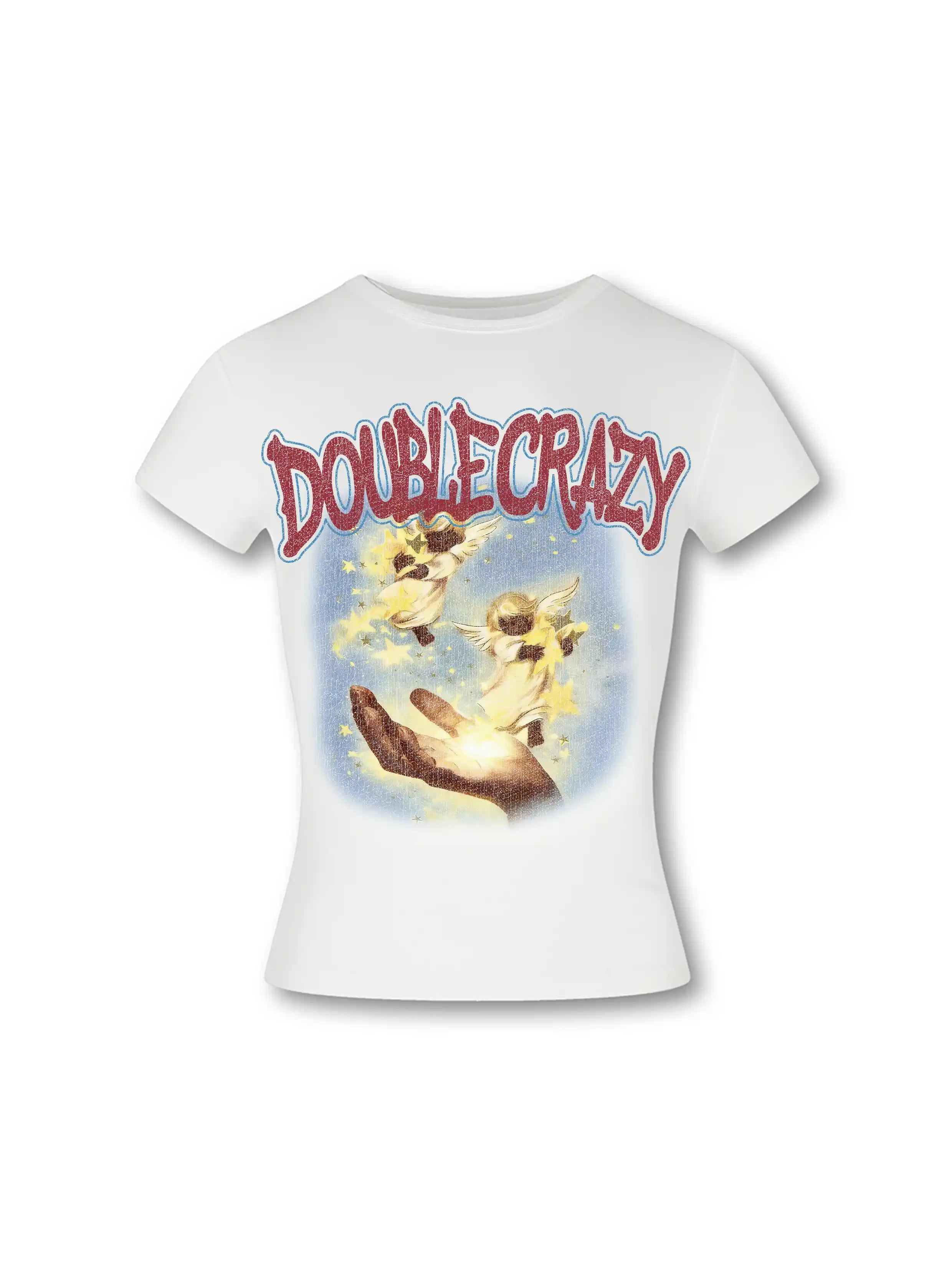 T-shirt court « Angel » style grunge Y2K - 433