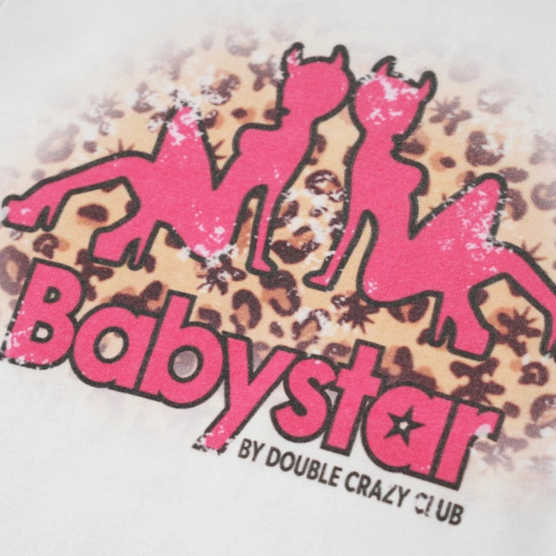 Leopard Devil Girl Baby Tee-651