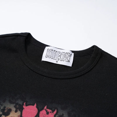 Leopard Devil Girl Baby Tee-651