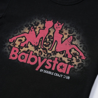 Leopard Devil Girl Baby Tee-651