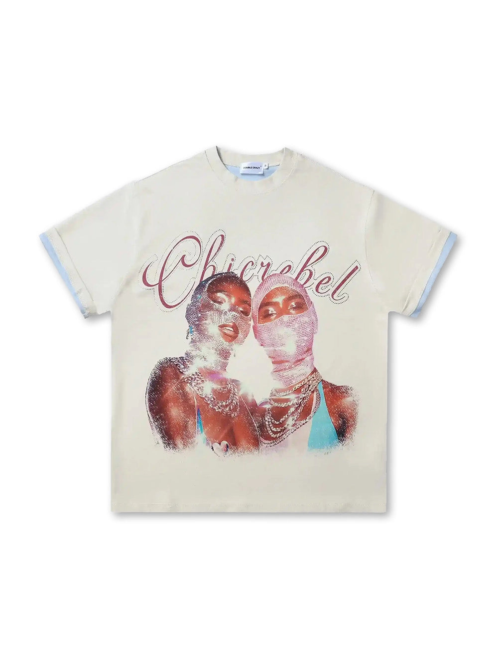 Camiseta de Estrás Brillante de Doble Cara-267