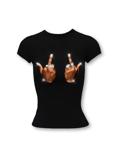 Radiant Cross Stud Baby Tee-268