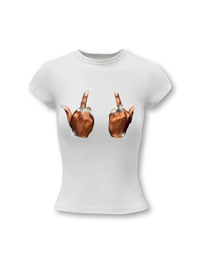 Radiant Cross Stud Baby Tee-268