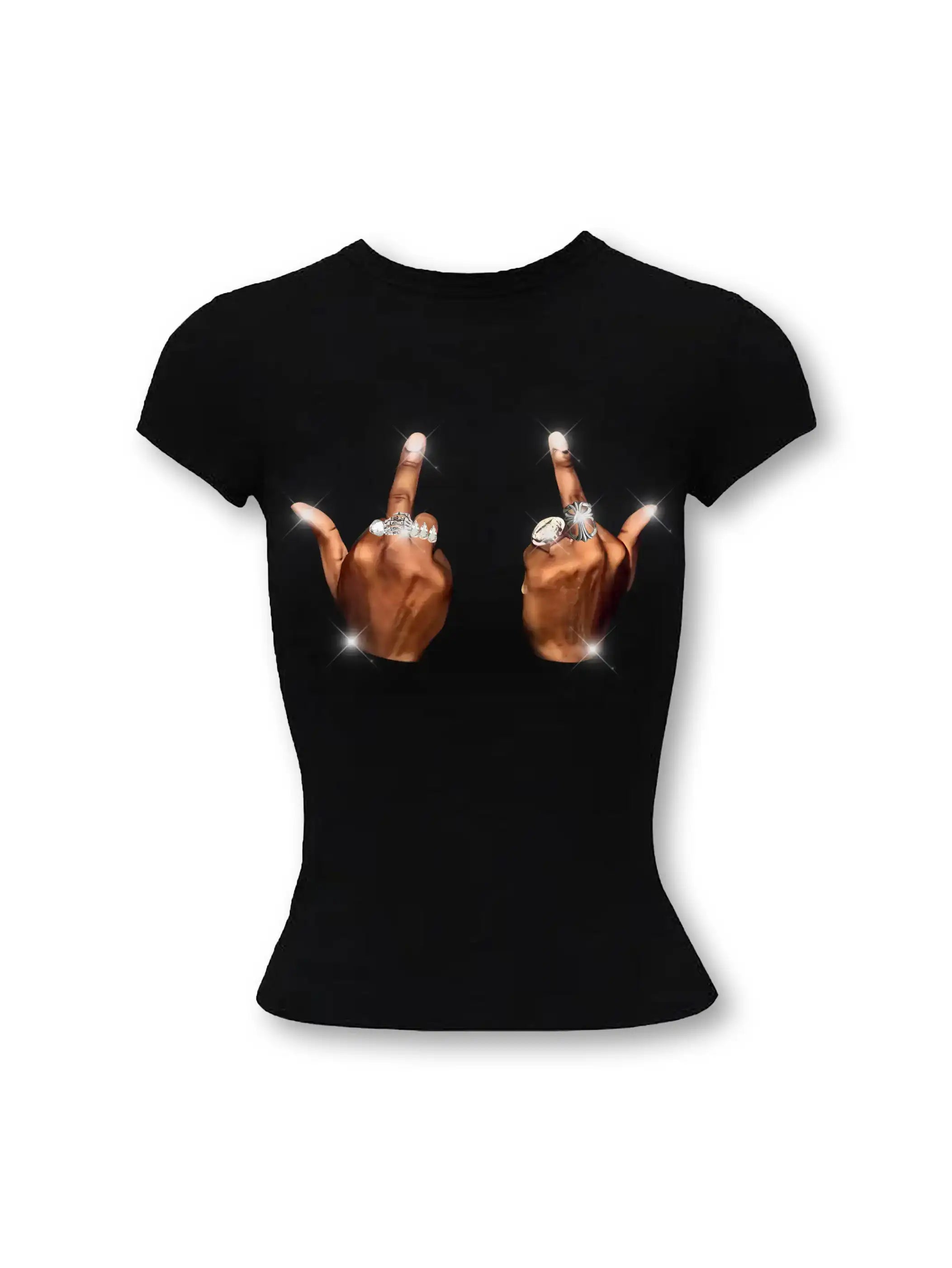 Radiant Cross Stud Baby Tee-268