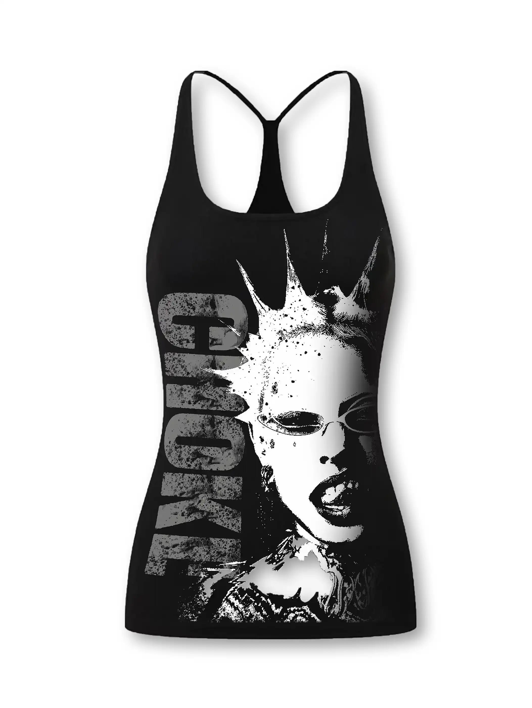 Fierce 'Choke' Graphic Racerback-273