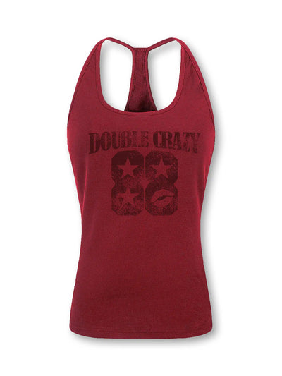 DOUBLE CRAZY 88 Star & Lips Tank-275
