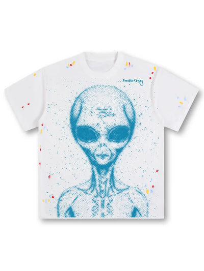Camiseta Resplandor Alienígena Galáctico-278
