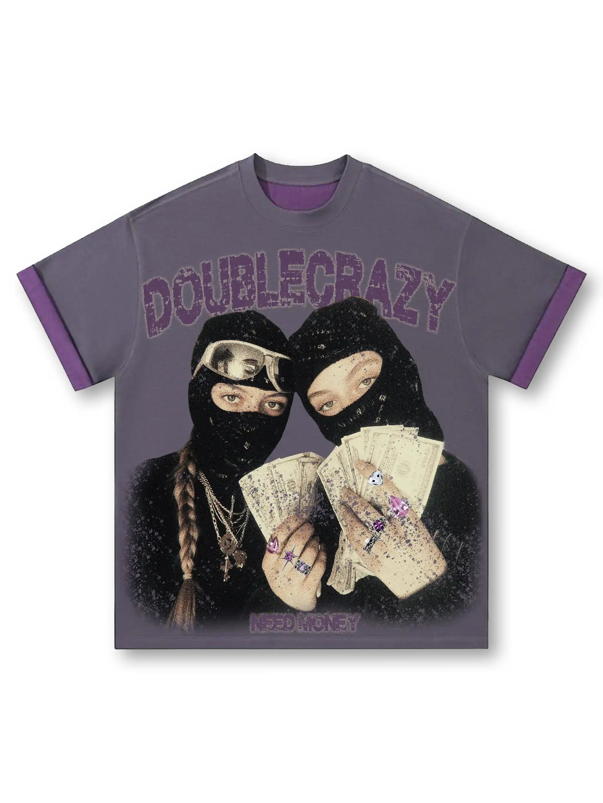 Rebel ‘Need Money’ Double-Sided Tee-282