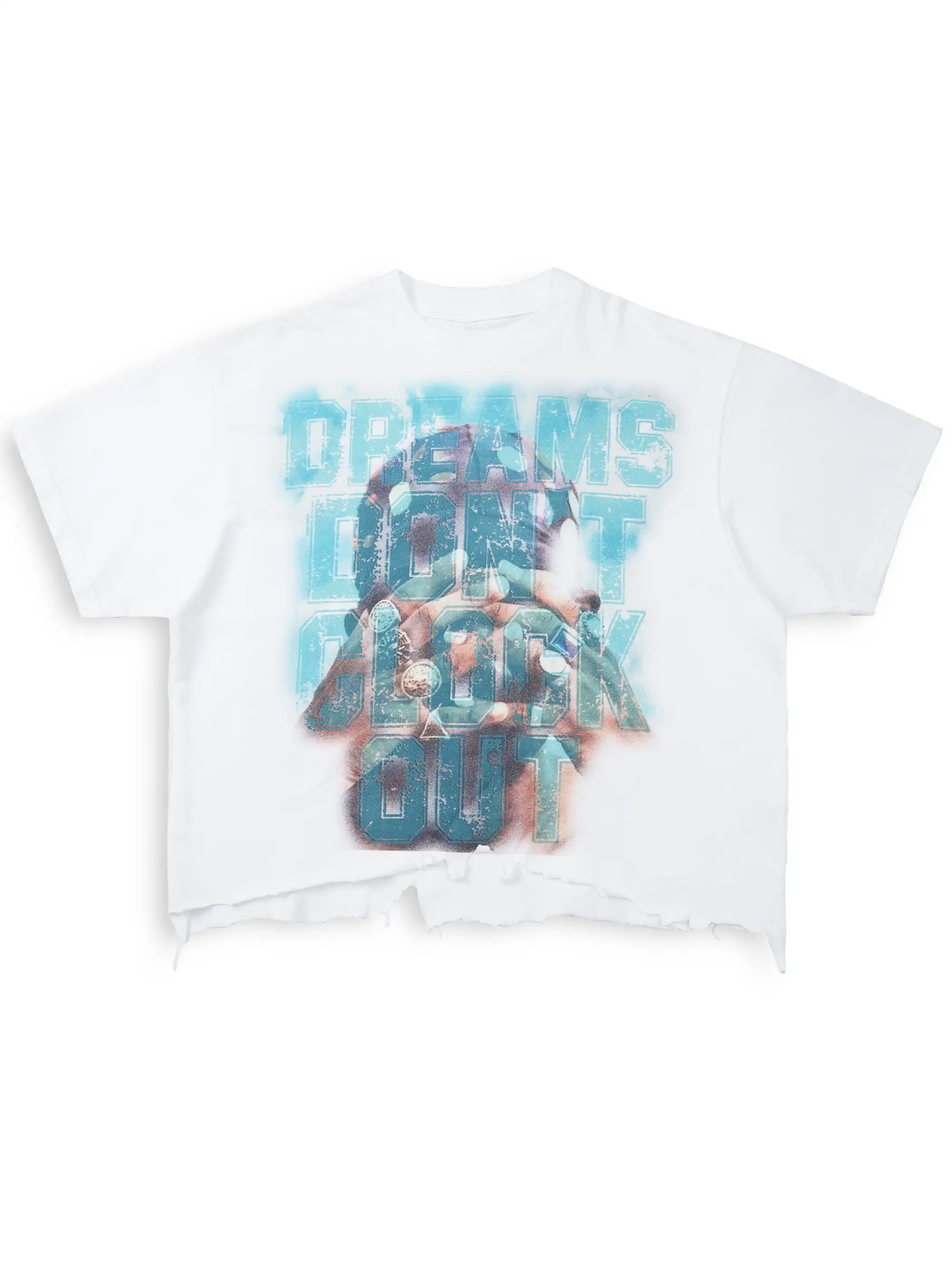 Raw Hem Dreams Rhinestone Tee-290T