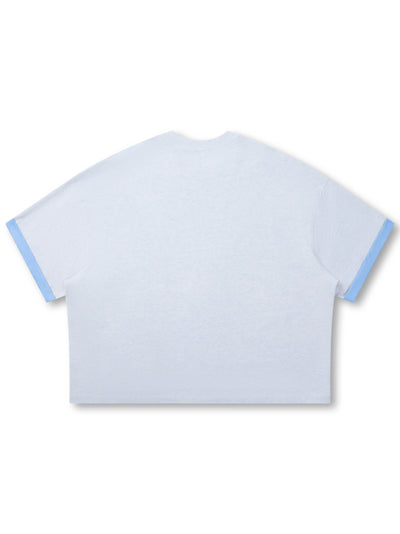 Camiseta Holgada con Capas Miami Bling-475