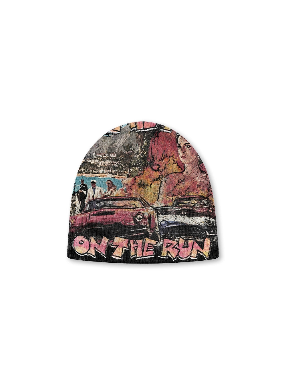 Vintage Flame Poster Beanie-708