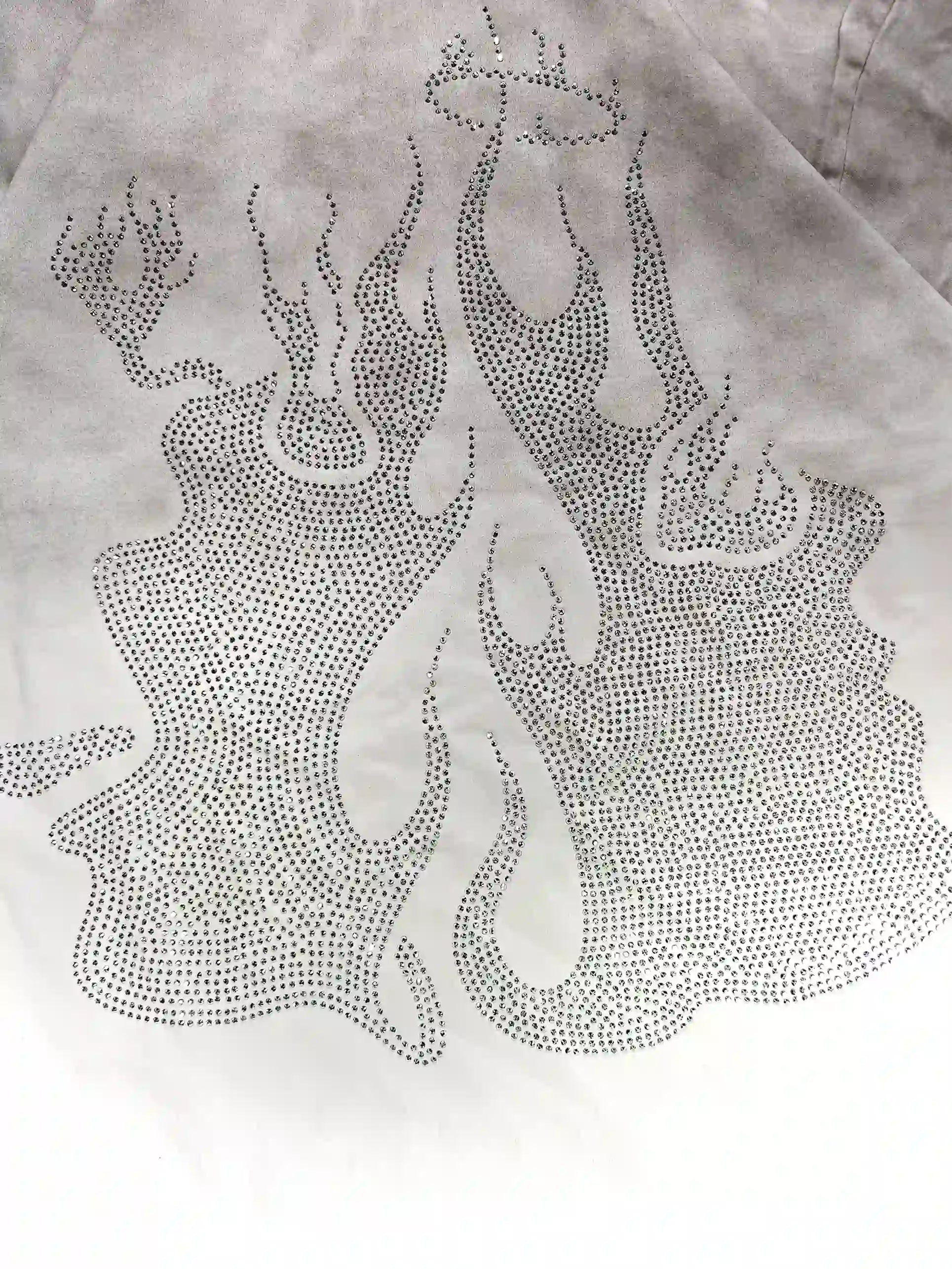 DOUBLECRAZY Flame Man Diamond Gradient Vintage T-shirt