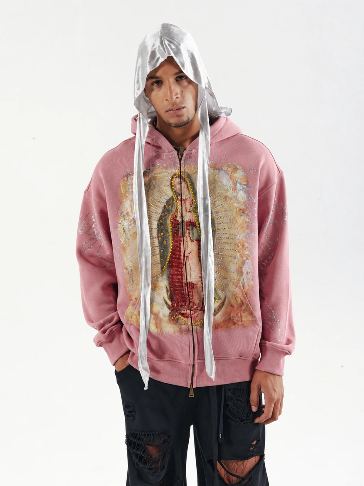 Vintage Iced-Out Virgin Hoodie-758