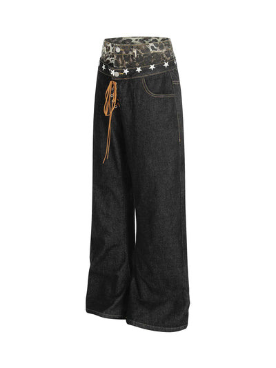Layered Star Denim Jean-S1169