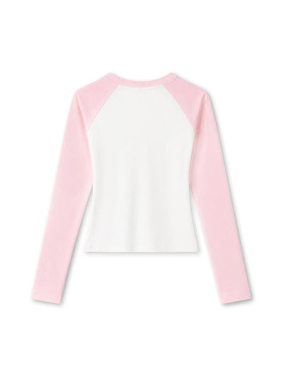 Contrast Hot Girls Raglan-710