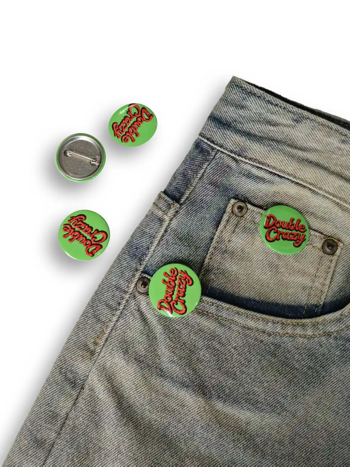 Double Crazy Bubble Font Pin-BJ-597
