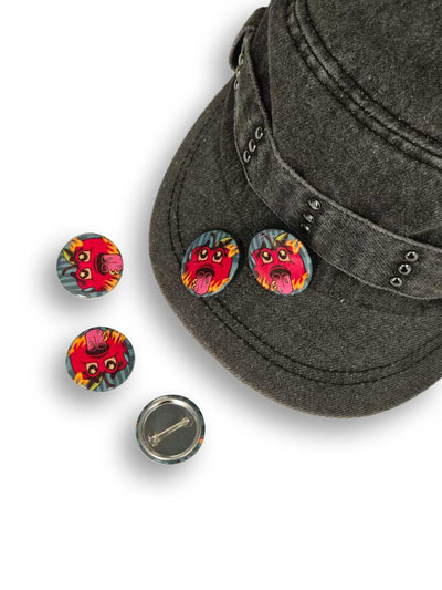 Vintage Flame Apple Punk Pin-BJ-598