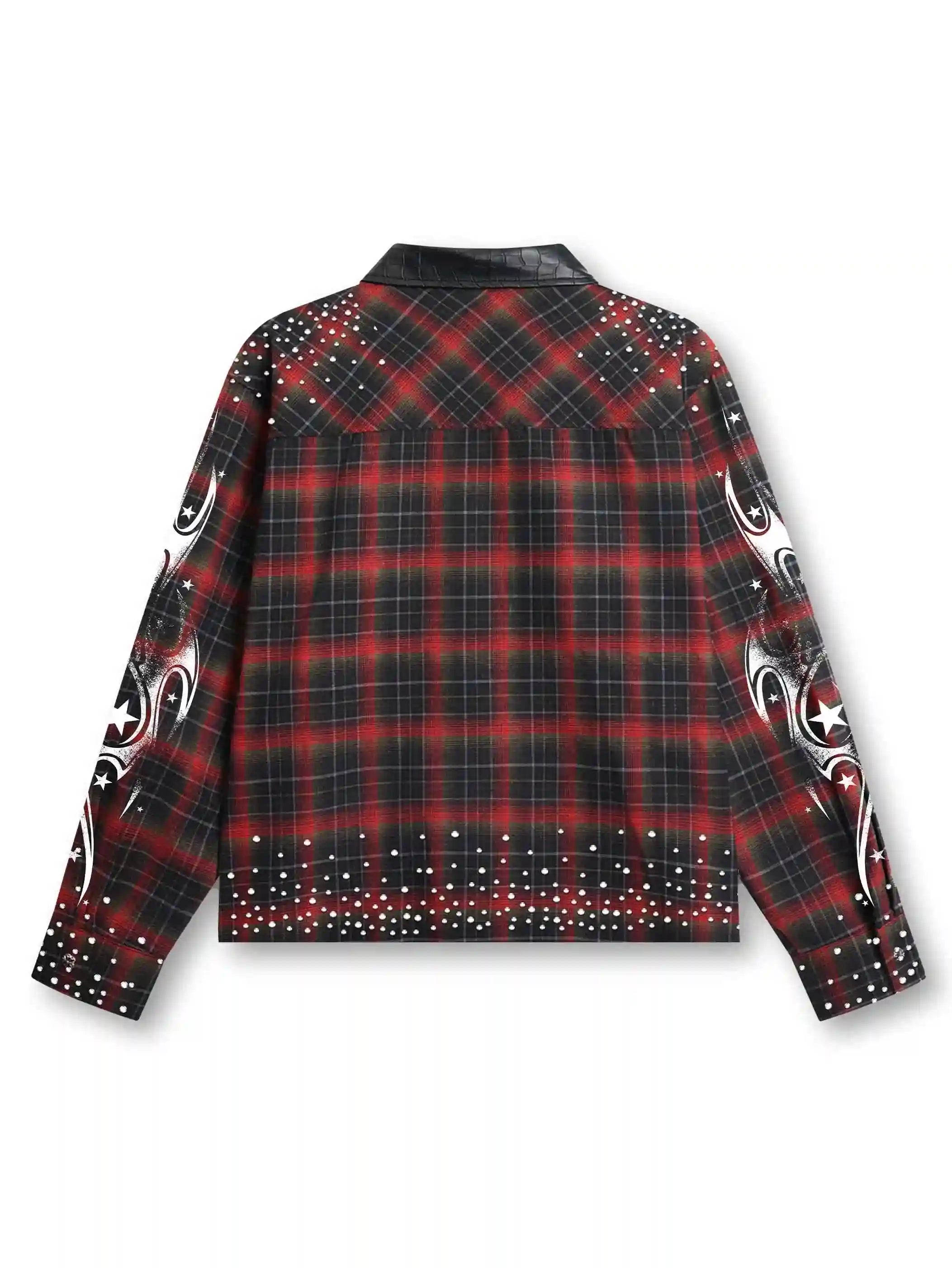 Fire Check Bling shirt-375