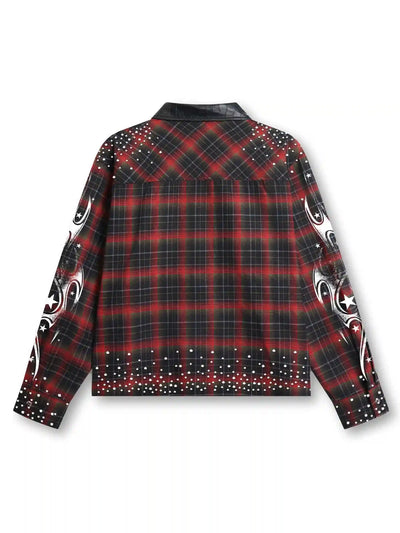 Fire Check Bling shirt-375