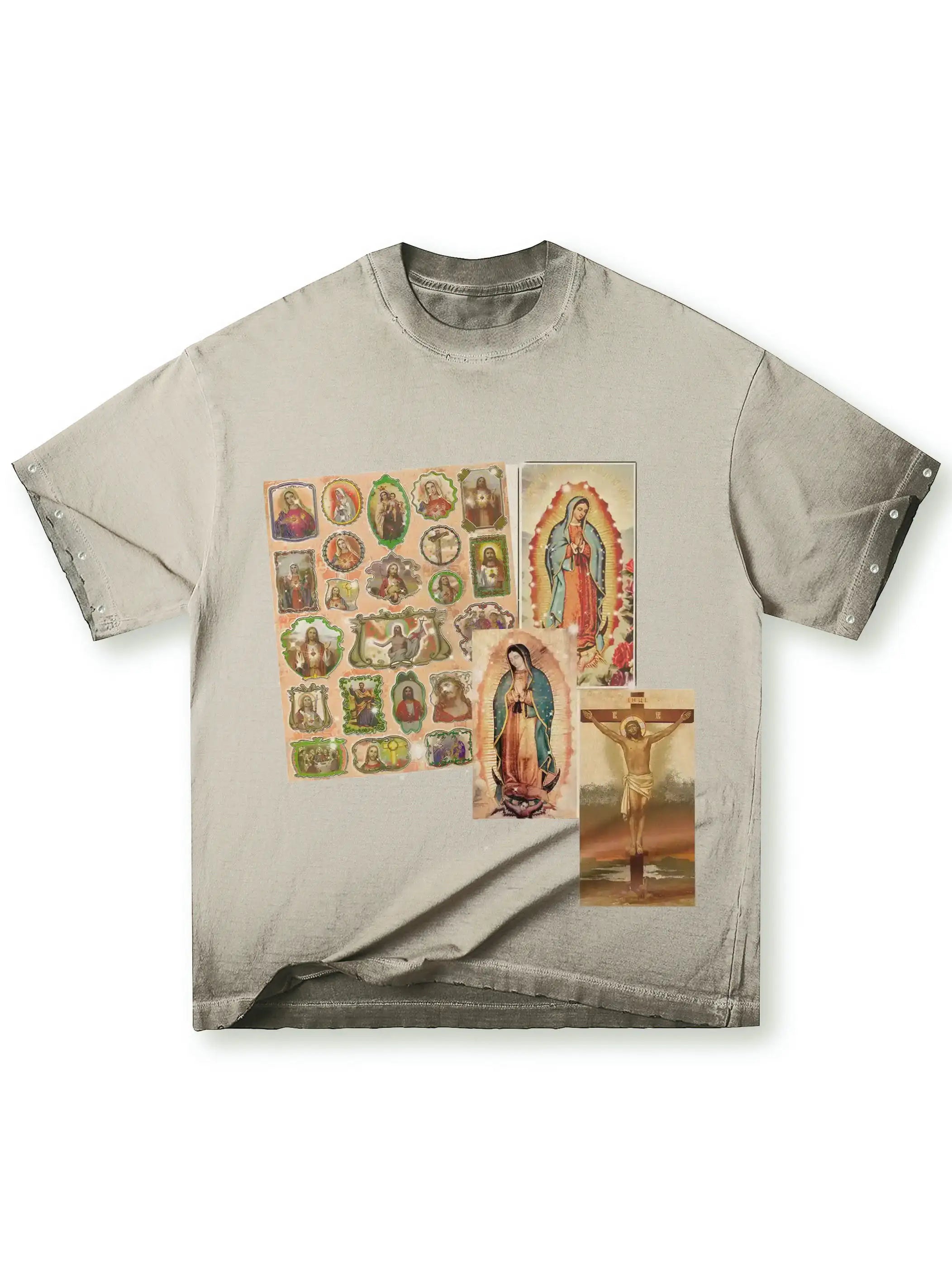 Holy Card Collage T-shirt-173