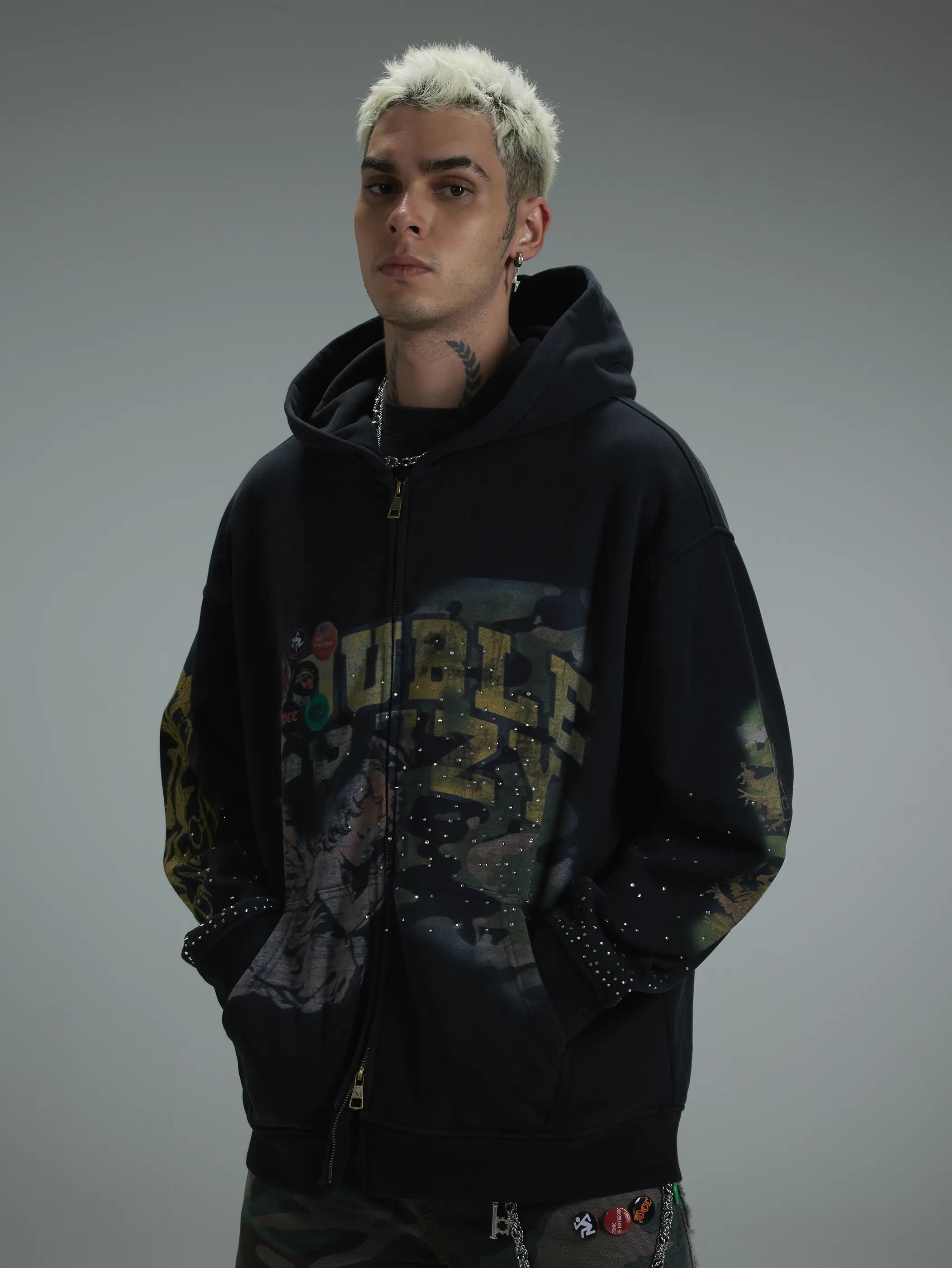 Royal Angel Zip Hoodie-415