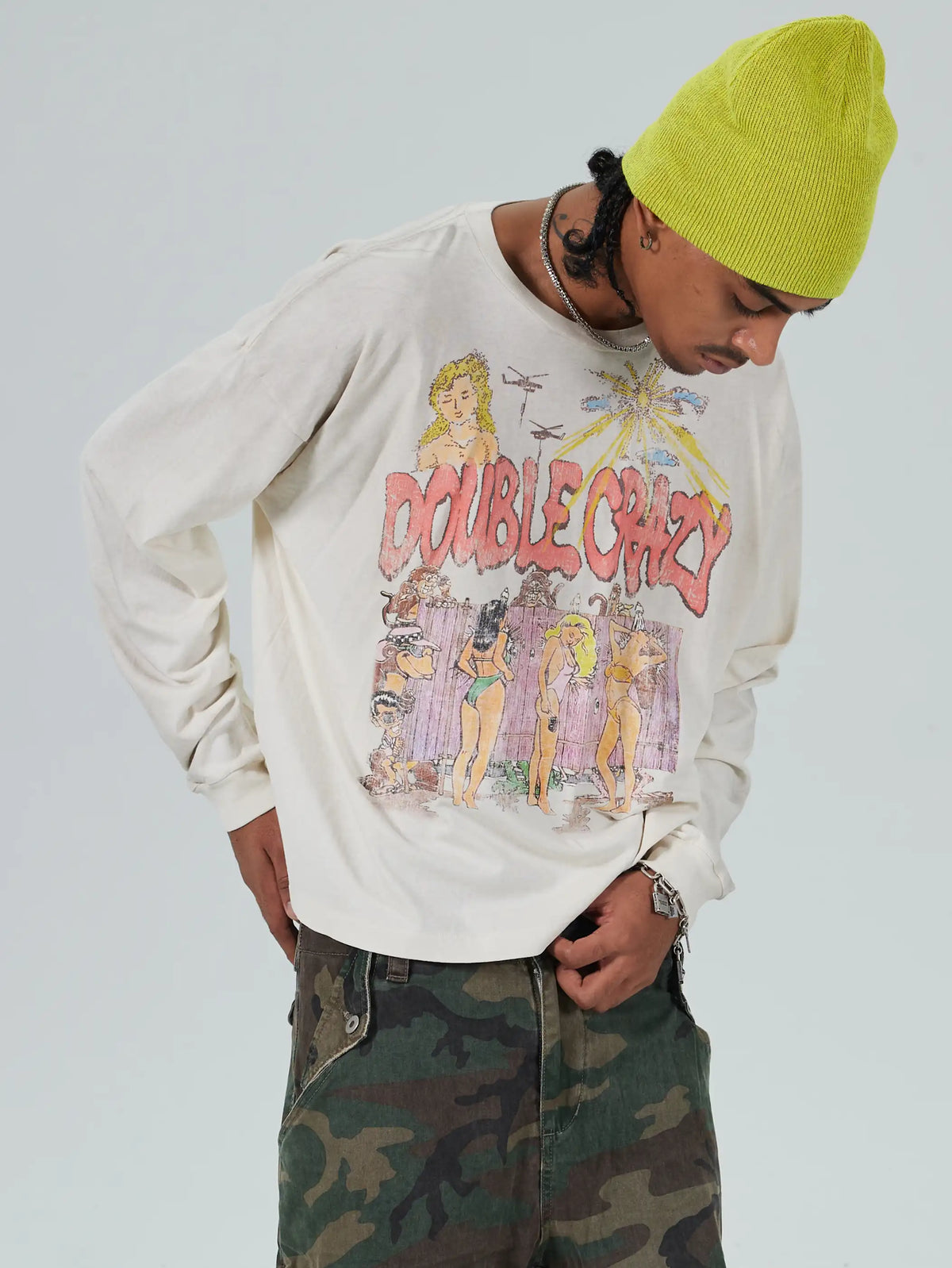 90s Bikini Comic Boxy L/S-715