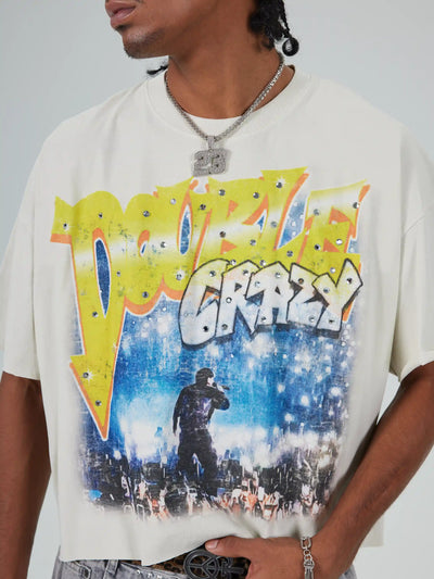 Camiseta desgastada Rockstar-617